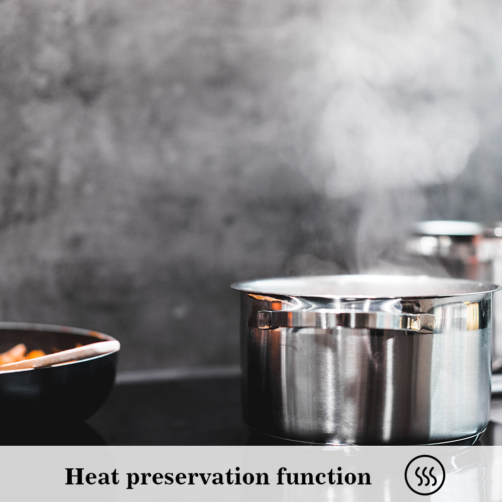 COVERCOOK 90cm Ceramic Hob, 5 Zones Built-in Electric Cooktop with Dual Oval Zone, 8400W